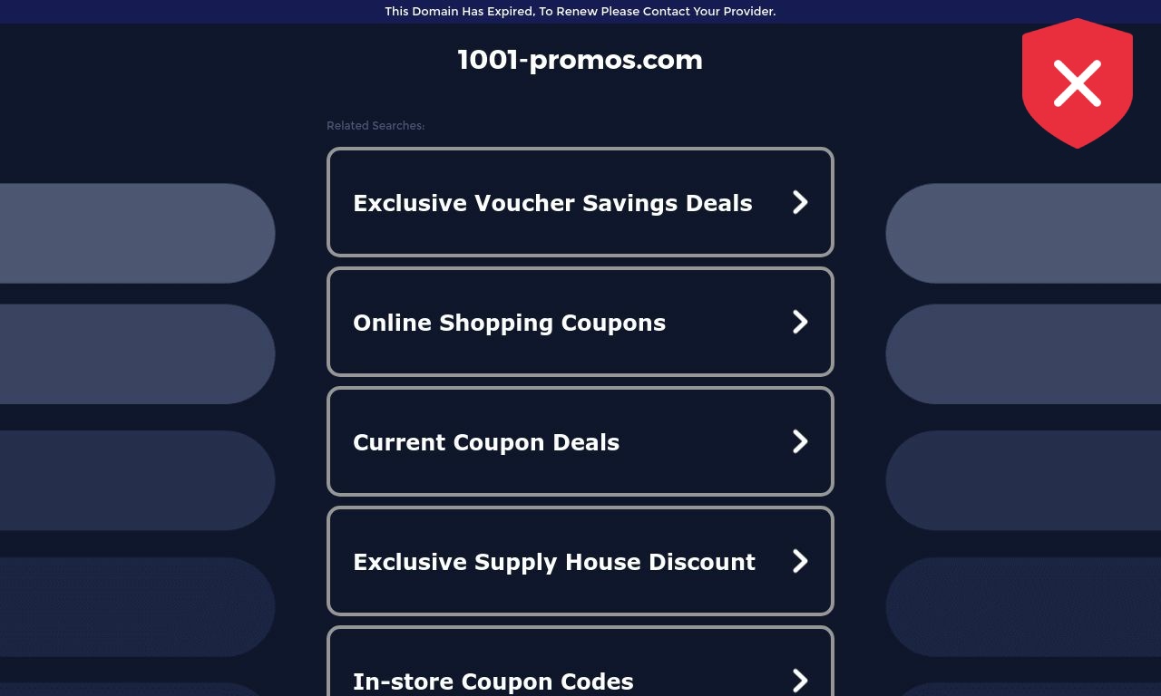 Avis 1001promos.com  Indice de confiance très faible  1 %  8