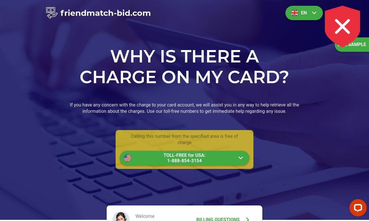 Friendmatch Friendmatch-bid.com reviews | Very Low Trust Score: 1%