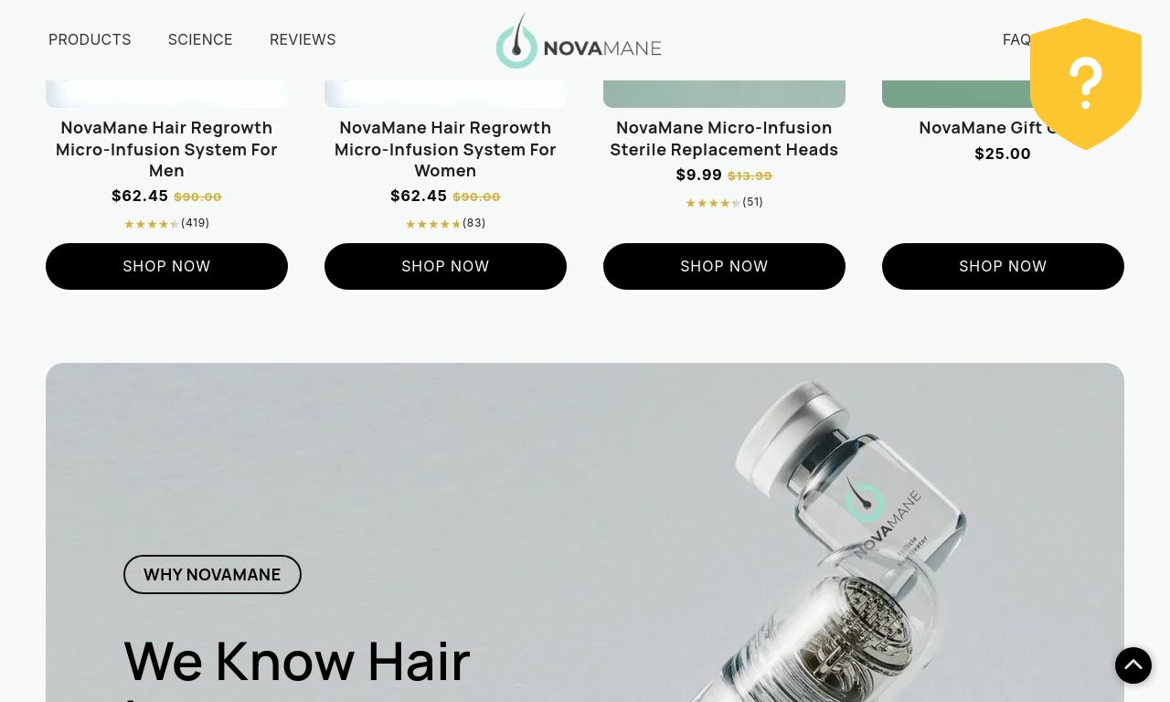Novamane Novamane.com reviews | Average Trust Score: 57%