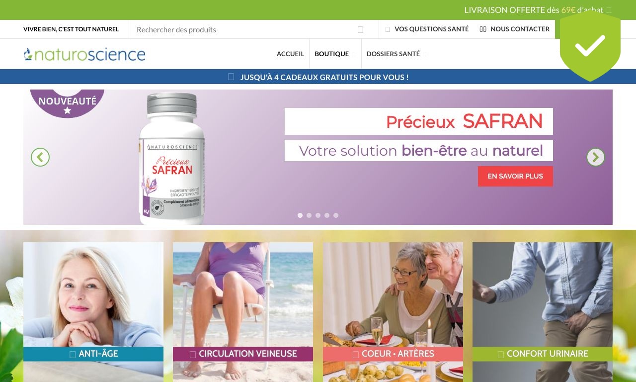 Avis Laboratoirenaturoscience.fr Indice de confiance bon 89  — free download