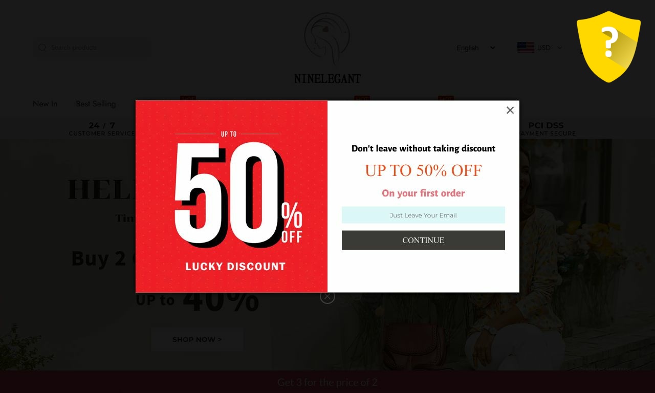 Ninelegant.com Reviews | Moderate Trust Score: 60%